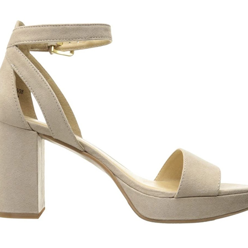 Laundry By Shelli Segal Cream Block Heel Sandals